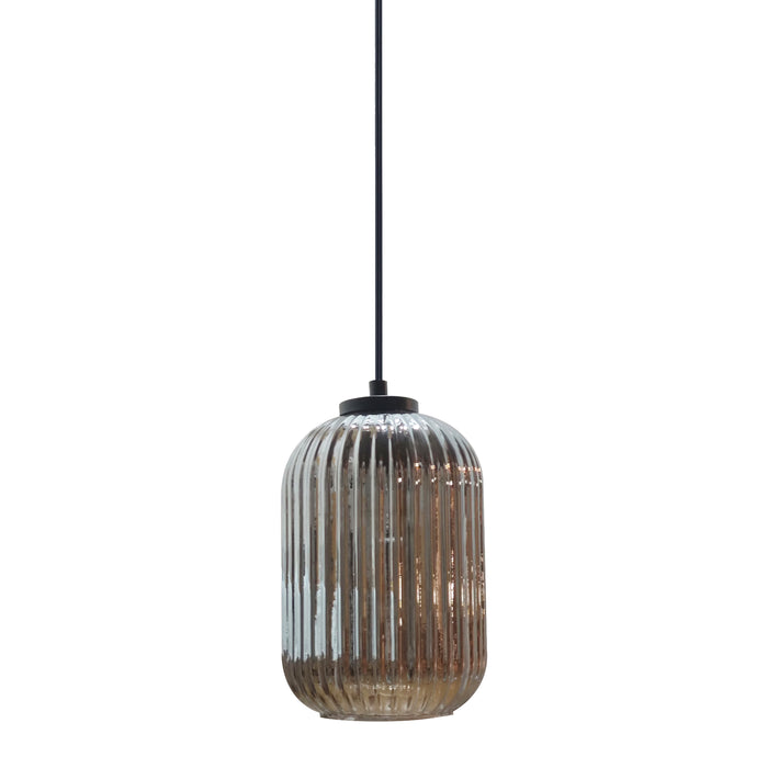 by fonQ Ribba Hanglamp - 5 Lichts - Smokey Glas