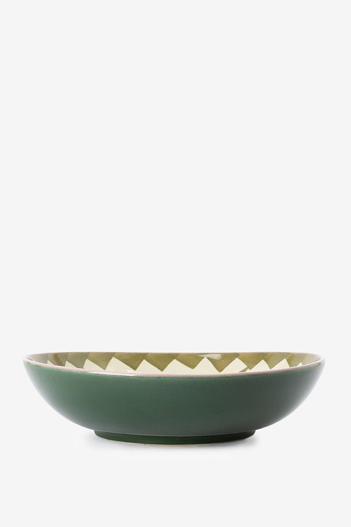 Sissy-Boy Groene presenteerschaal met palmboom