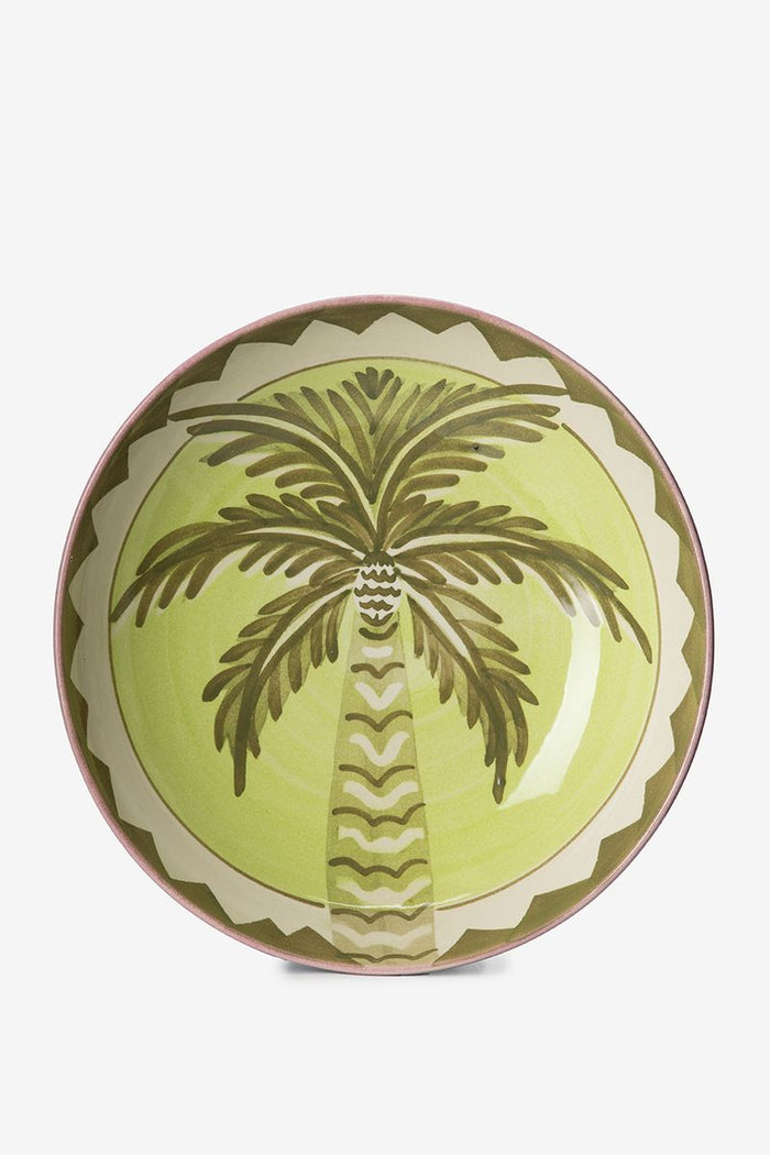 Sissy-Boy Groene presenteerschaal met palmboom