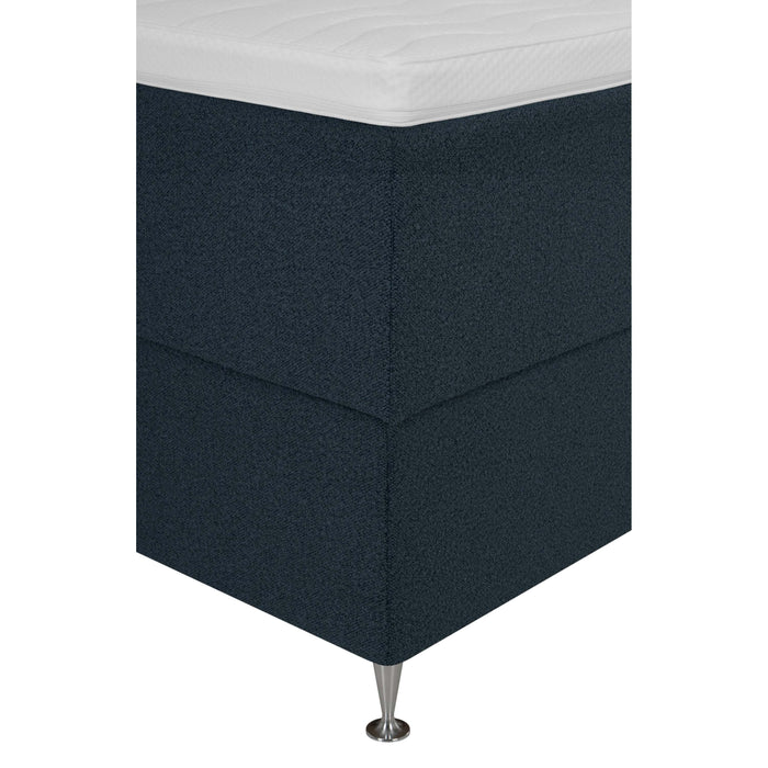by fonQ Nubo Boxspring met Opbergruimte en Hoofdbord - 160 x 200 cm - Blauw