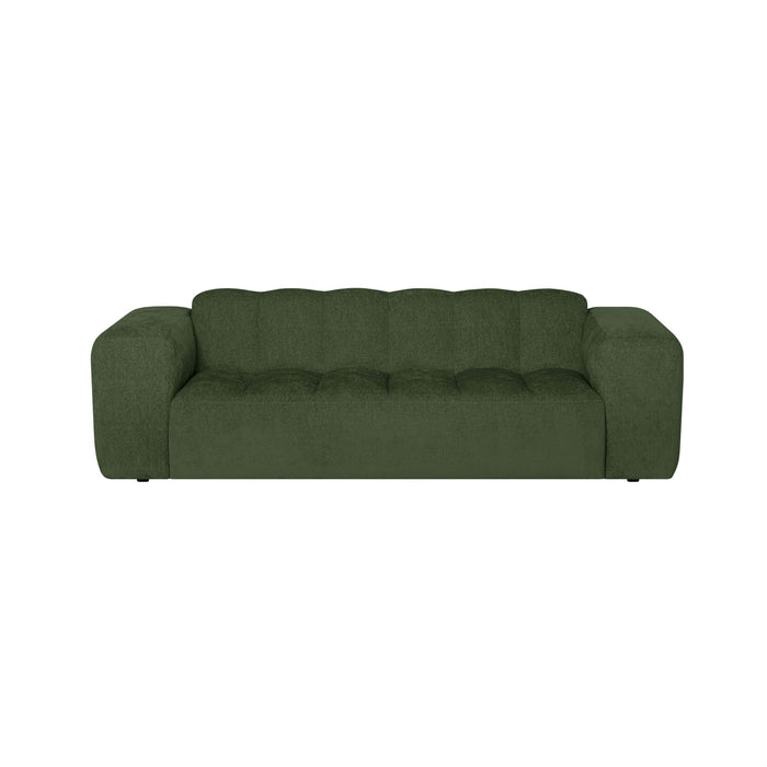 by fonQ Plume 2,5-zitsbank - Chenille - Groen