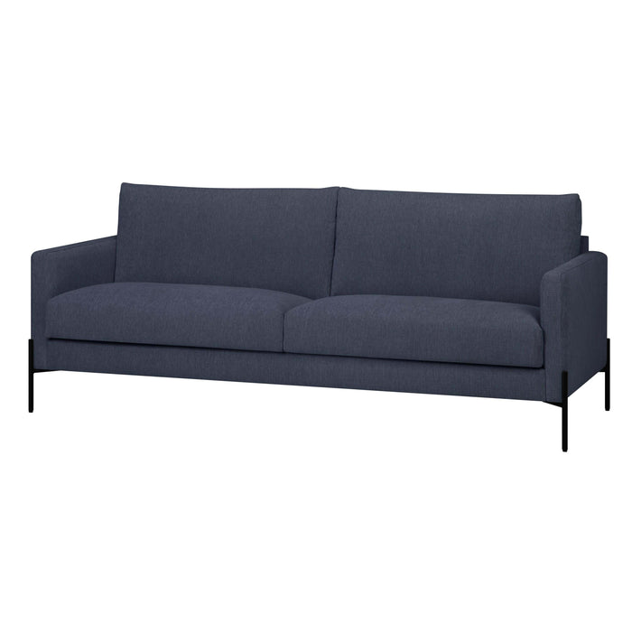 by fonQ Sora 2-zitsbank - Linnen - Donkerblauw