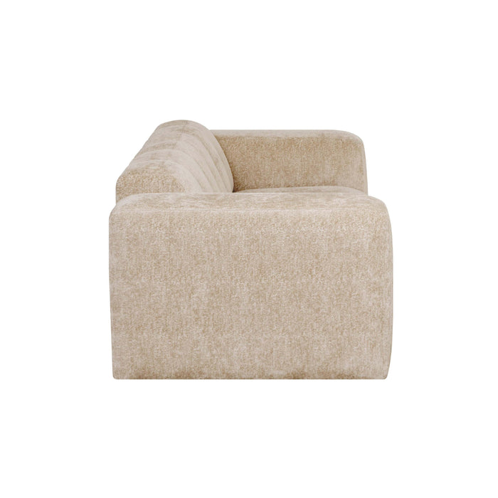 by fonQ Plume 2,5-zitsbank - Chenille - Beige