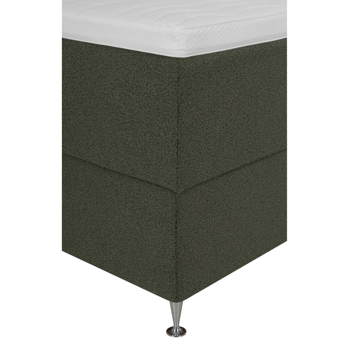 by fonQ Nubo Boxspring met Opbergruimte en Hoofdbord - 180 x 200 cm - Mosgroen