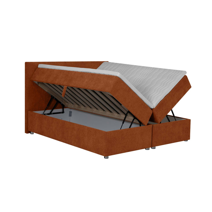 by fonQ Brene Boxspring met Opbergruimte - 180 x 200 cm - Terra