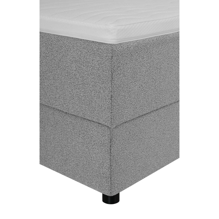 by fonQ Stilo Boxspring met Opbergruimte en Hoofdbord - 180 x 200 cm - Grijs