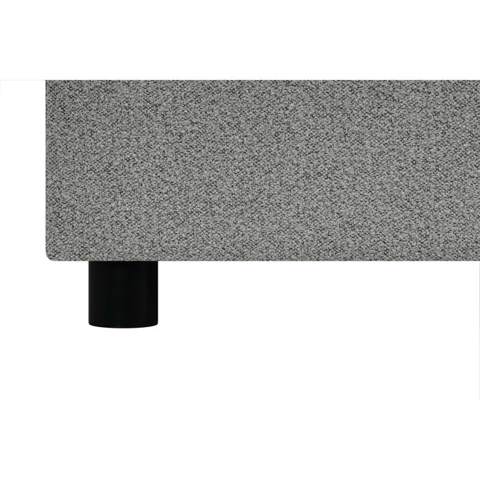 by fonQ Stilo Boxspring met Opbergruimte en Hoofdbord - 180 x 200 cm - Grijs