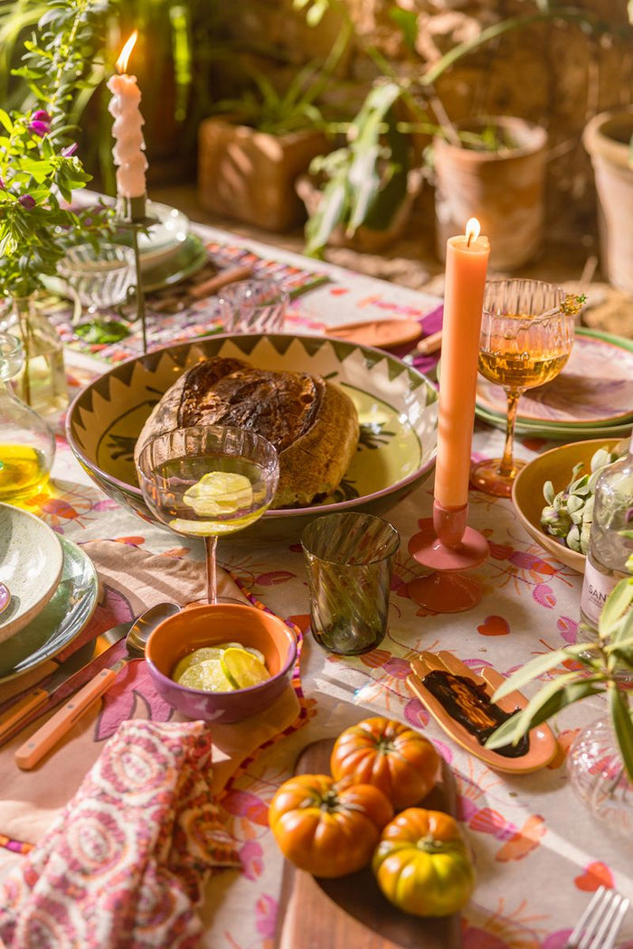 Sissy-Boy Groene presenteerschaal met palmboom