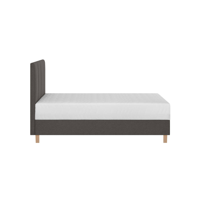 by fonQ Fjora Eenpersoonsbed met Opbergruimte 90 x 200 cm - Antraciet