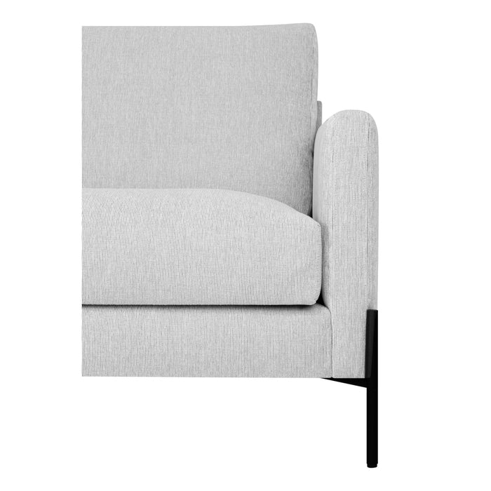 by fonQ Sora 2-zitsbank - Linnen - Lichtgrijs