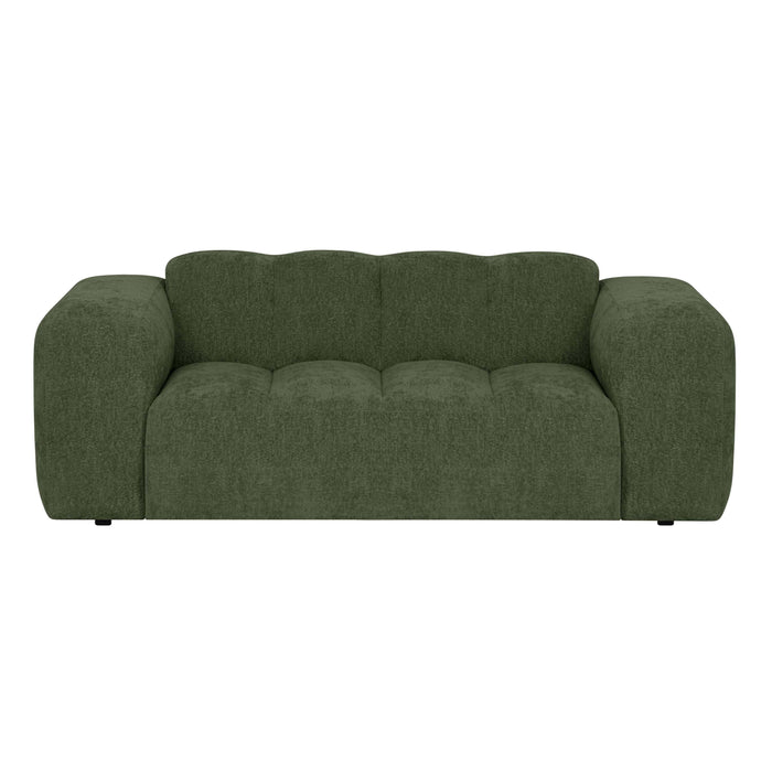 by fonQ Plume 2-zitsbank - Chenille - Groen
