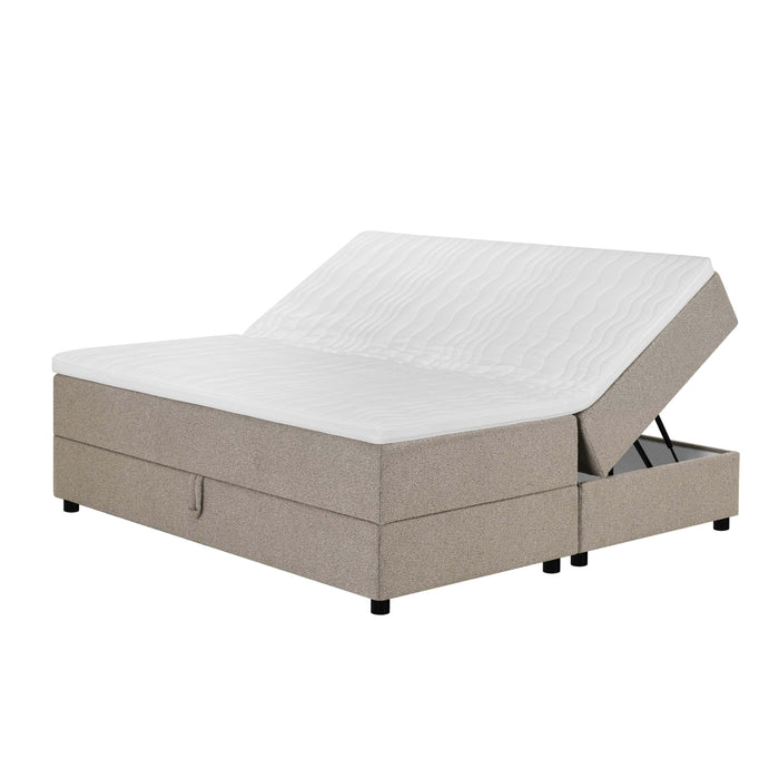 by fonQ Stilo Boxspring met Opbergruimte - 180 x 200 cm - Beige