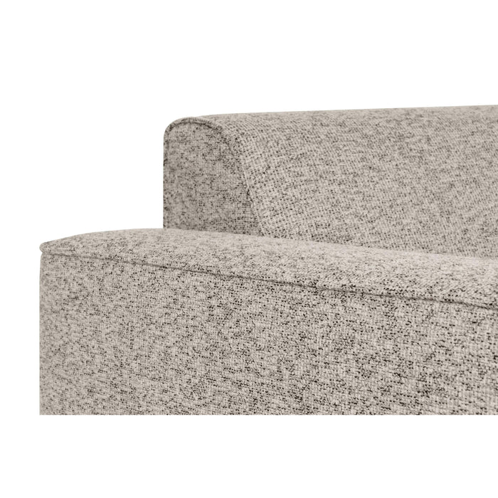 by fonQ Loft Hoekbank Links - Chenille Melange - Grijs