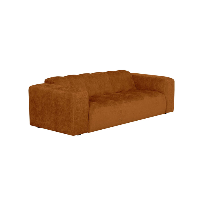 by fonQ Plume 2,5-zitsbank - Chenille - Terra