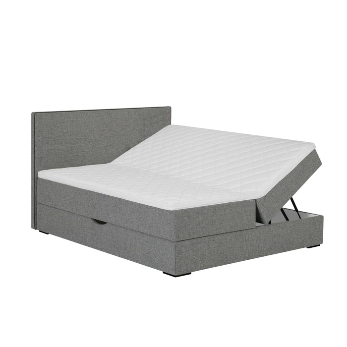 by fonQ Modo Boxspring met Opbergruimte - 160 x 200 cm - Grijsblauw