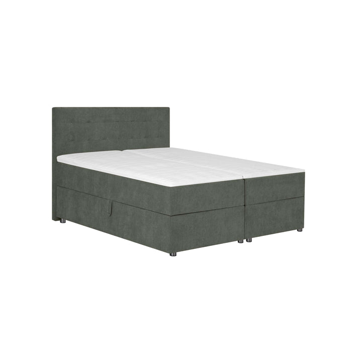 by fonQ Brene Boxspring met Opbergruimte - 160 x 200 cm - Mosgroen