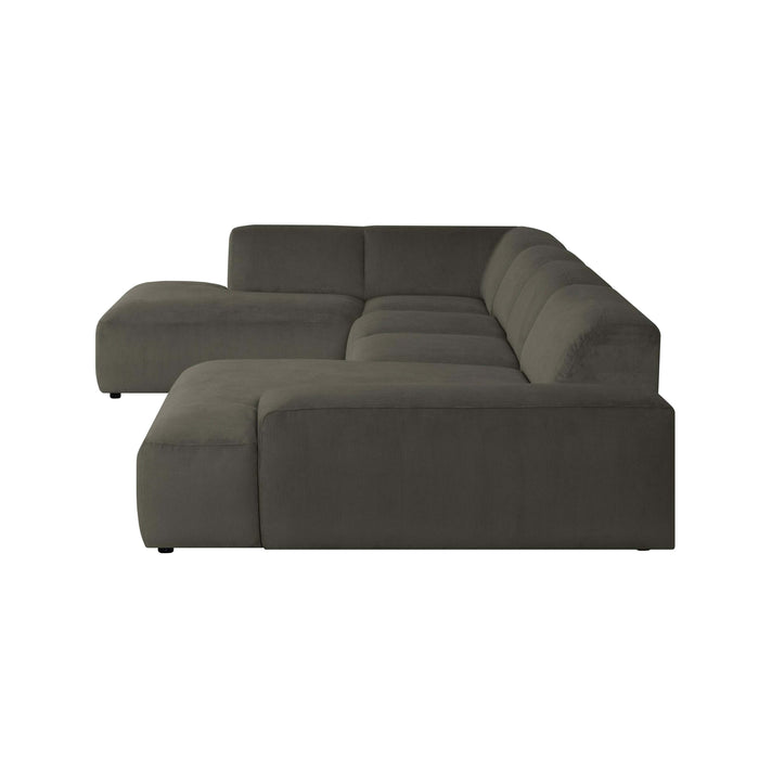 by fonQ Wonder U-bank Links - Rib - Antraciet