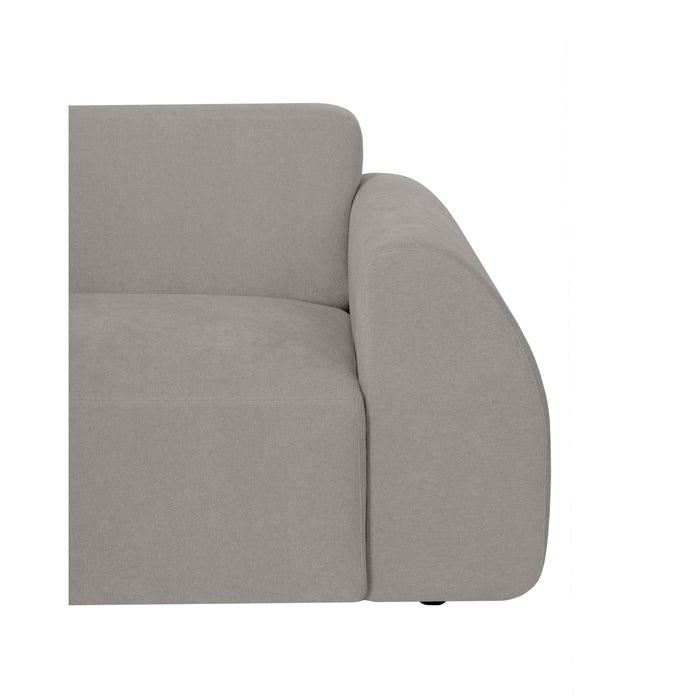 by fonQ Bink 2,5-zits Hoekbank met Chaise Longue Links - Bouclé - Grijs