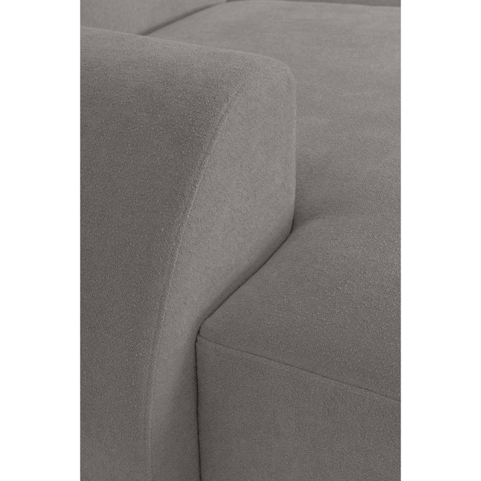 by fonQ Bink 2,5-zits Hoekbank met Chaise Longue Links - Bouclé - Grijs