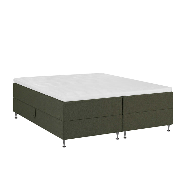 by fonQ Nubo Boxspring met Opbergruimte - 180 x 200 cm - Mosgroen