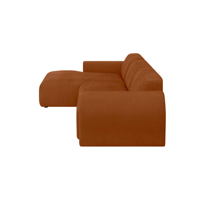 by fonQ Bink 3-zits Hoekbank met Chaise Longue Links - Bouclé - Terra