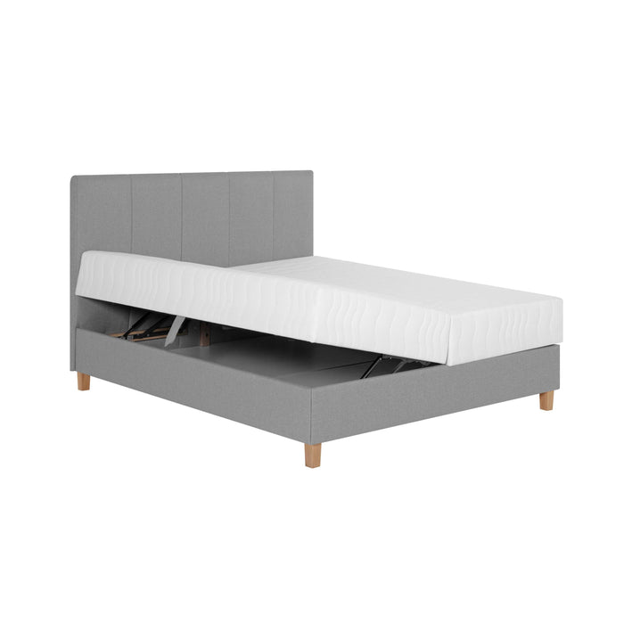 by fonQ Fjora Boxspring met Opbergruimte 180 x 200 cm - Grijs