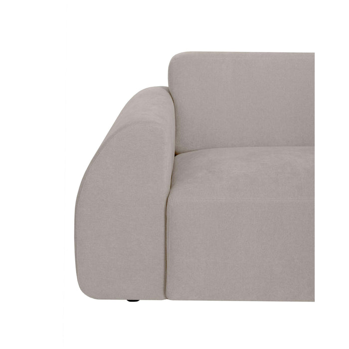 by fonQ Bink 3-zits Hoekbank met Chaise Longue Rechts - Bouclé - Ecru