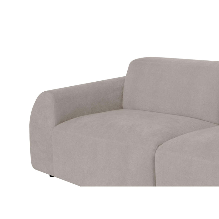 by fonQ Bink 3-zits Hoekbank met Chaise Longue Rechts - Bouclé - Ecru