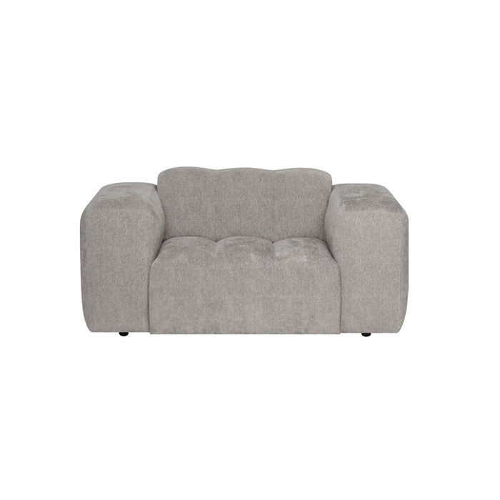 by fonQ Plume Fauteuil - Chenille - Grijs