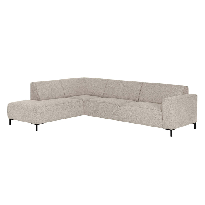 by fonQ Loft Hoekbank Links - Chenille Melange - Grijs