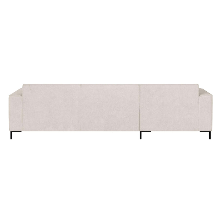 by fonQ Loft Hoekbank met Chaise Longue Links - Chenille - Beige