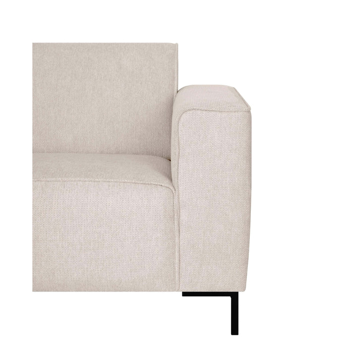 by fonQ Loft Hoekbank met Chaise Longue Links - Chenille - Beige