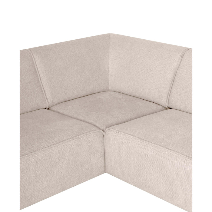 by fonQ Loft Hoekbank Rechts - Chenille - Beige
