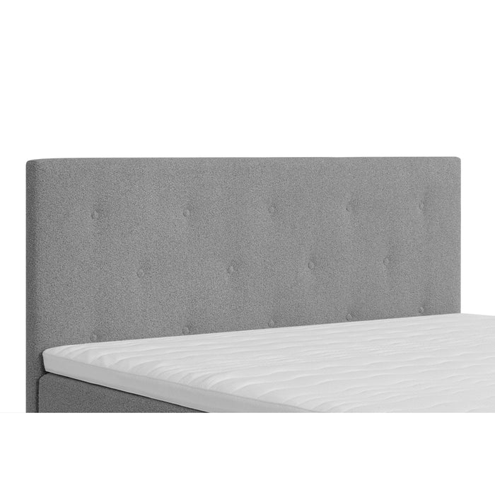 by fonQ Nubo Boxspring met Opbergruimte en Hoofdbord - 180 x 200 cm - Grijs