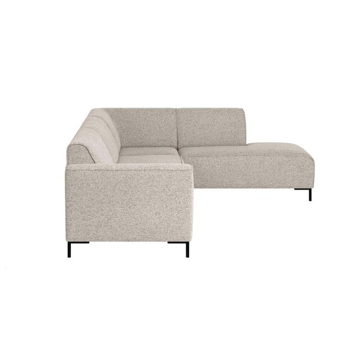 by fonQ Loft Hoekbank Rechts - Chenille Melange - Grijs