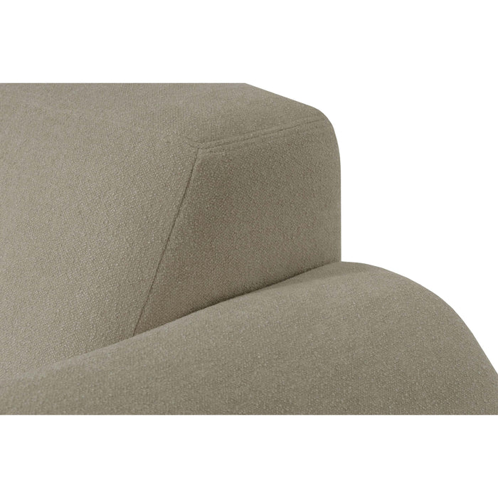by fonQ Bink 3-zits Hoekbank met Chaise Longue Links - Bouclé - Beige