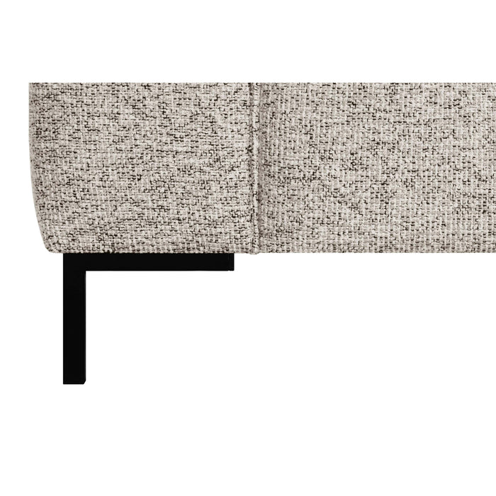 by fonQ Loft Hoekbank Rechts - Chenille Melange - Grijs