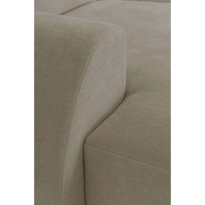 by fonQ Bink 3-zits Hoekbank met Chaise Longue Links - Bouclé - Beige