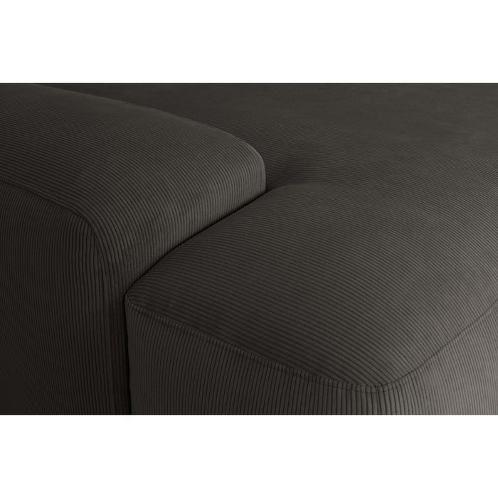 by fonQ Wonder U-bank Rechts - Rib - Antraciet