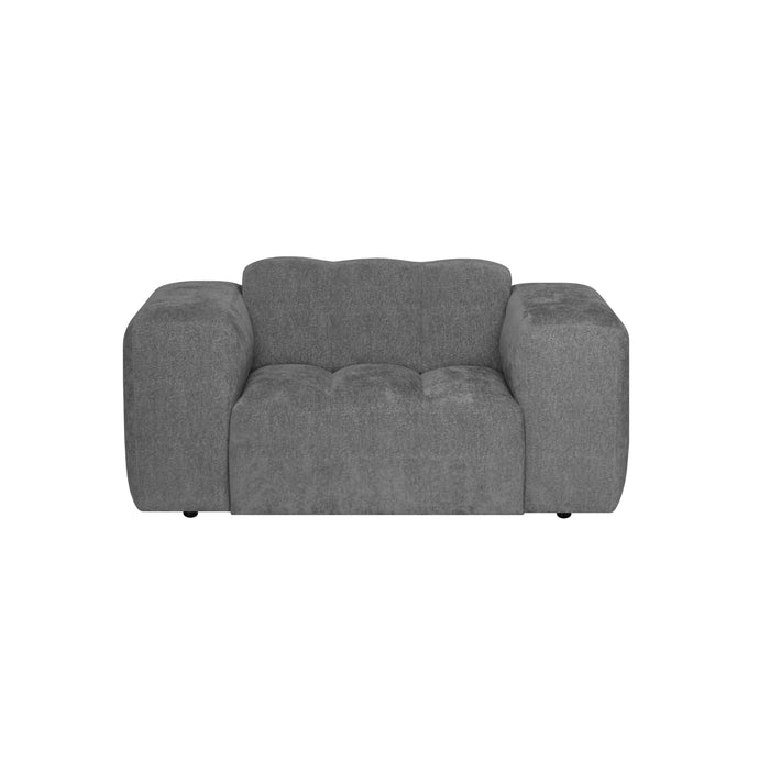 by fonQ Plume Fauteuil - Chenille - Antraciet