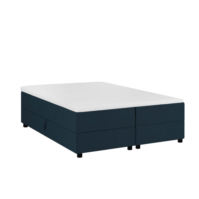 by fonQ Stilo Boxspring met Opbergruimte - 160 x 200 cm - Blauw