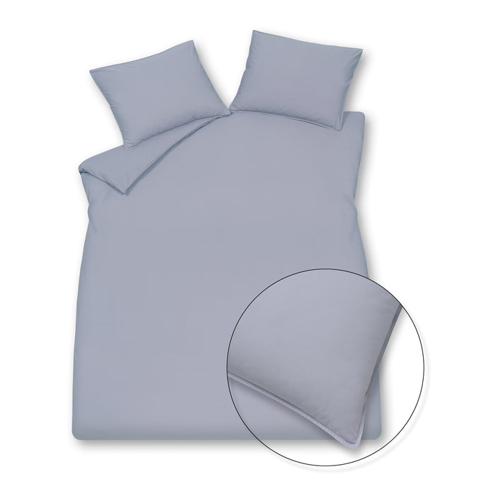 Vandyck Washed Cotton Dekbedovertrek 240x200/220 cm - Lavender Blue