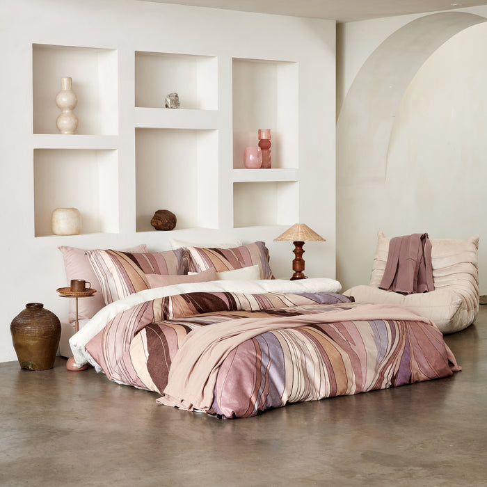 Vandyck Swirls Dekbedovertrek 140x200/220 cm - Moonscape