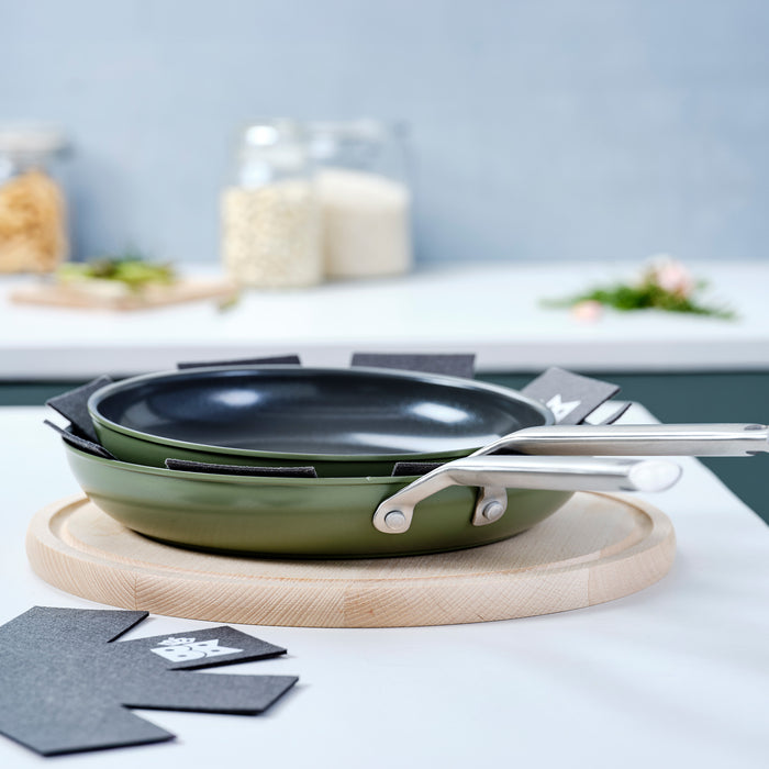BK Sublime Koekenpannenset Ø 24 cm + Ø 28 cm - Olijfgroen