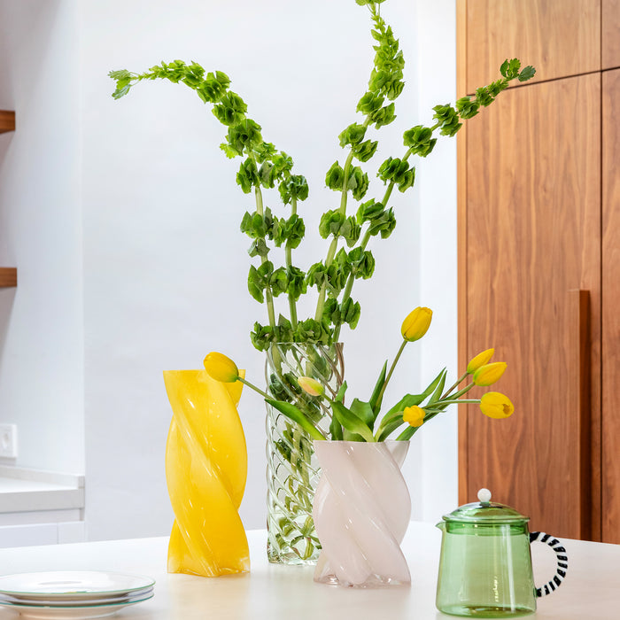 &klevering Marshmallow Opaque Vaas H 19,5 x Ø 13,5 cm - Roze