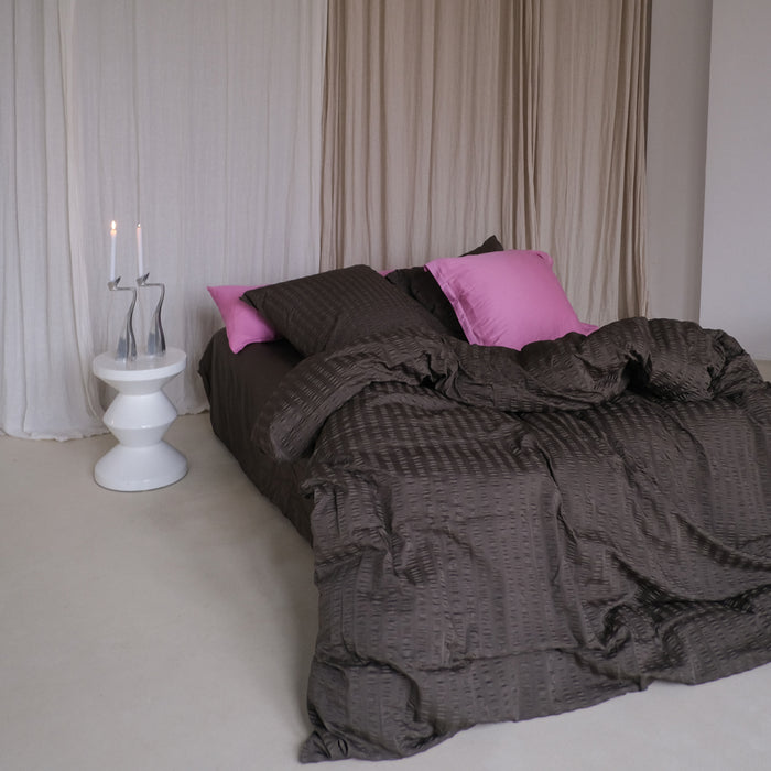 Crisp Sheets Smooth Waffle Dekbedovertrek 140 x 220 cm - Taupe