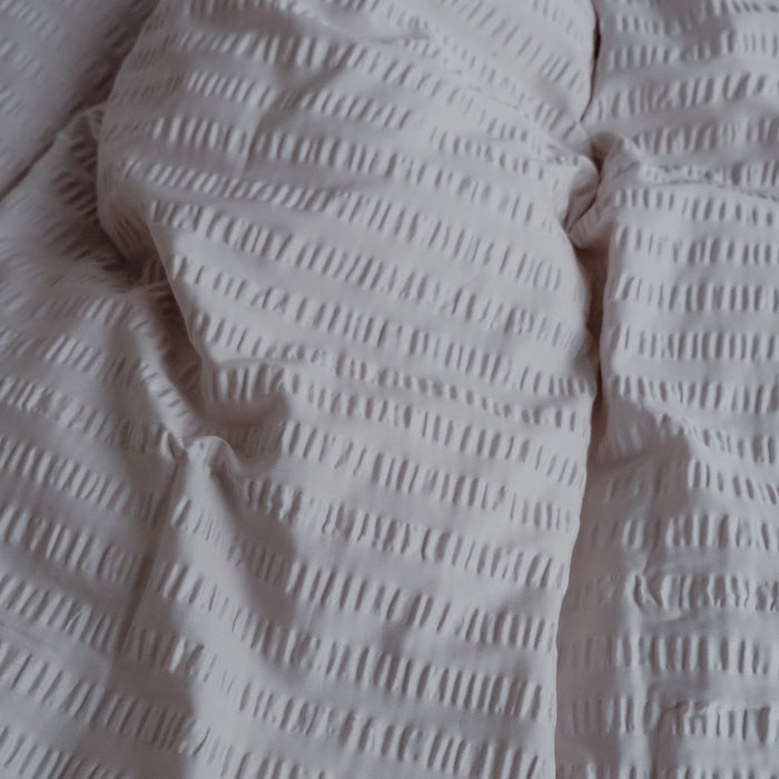 Crisp Sheets Smooth Waffle Dekbedovertrek 240 x 220 cm - Pebble Stone