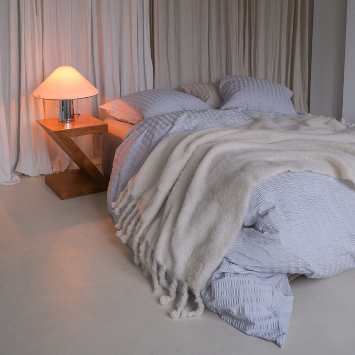 Crisp Sheets Smooth Waffle Dekbedovertrek 200 x 220 cm - Silver