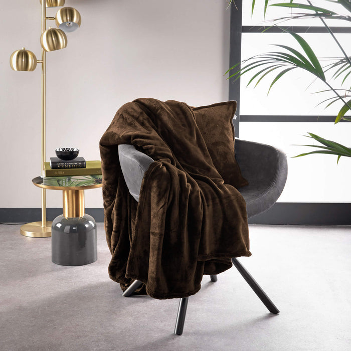 Dutch Decor plaid MARLEY - 150x200 cm Chocolate Martini