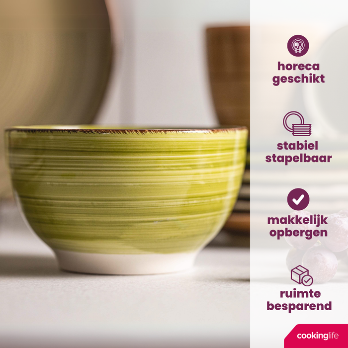 Studio Tavola Koffiekopjes Summer Green 160 ml - 6 stuks